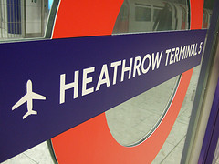 Heathrow Terminal 5 Underground Sign
